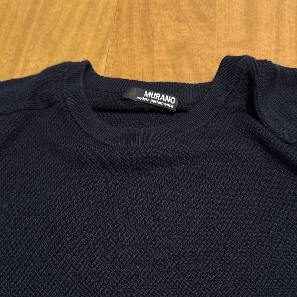 Murano Men's Navy Crewneck Sweater